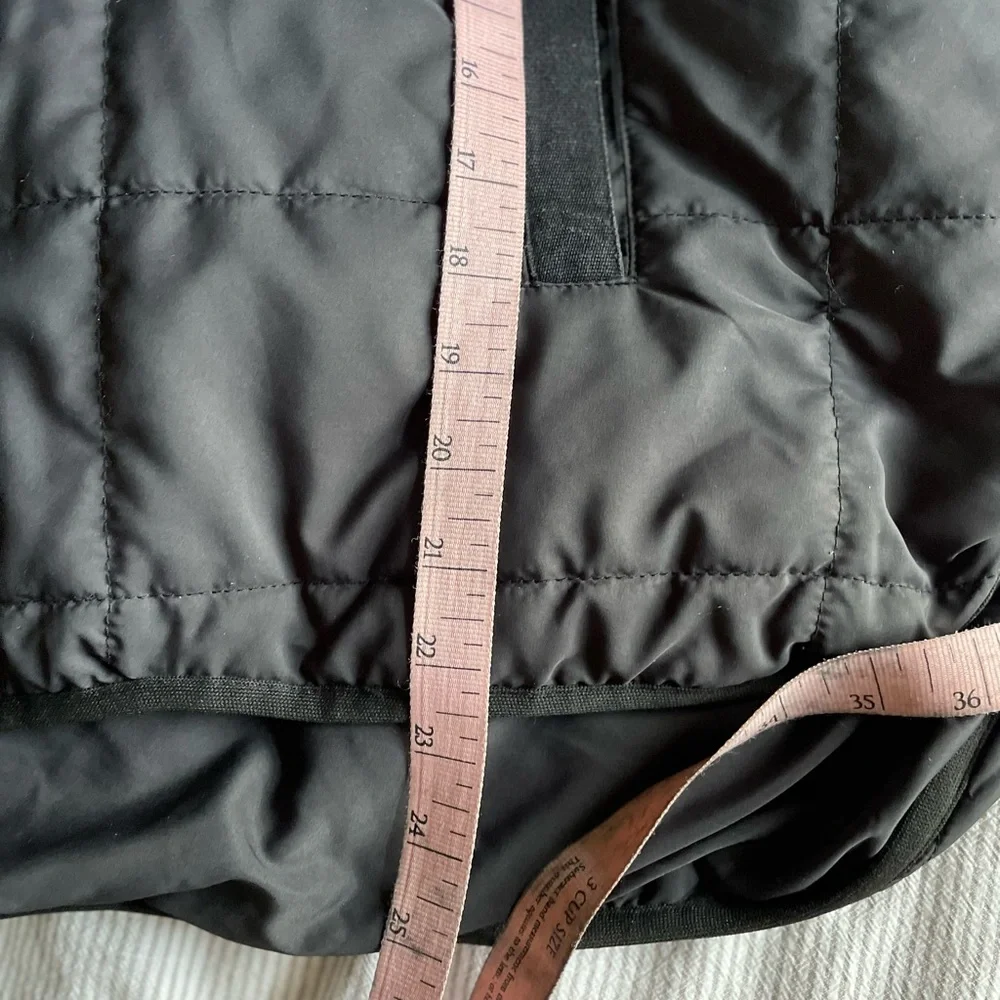 POL Oversized Hooded Quilted Puffer Pullover Small Black - Picture 7 of 7